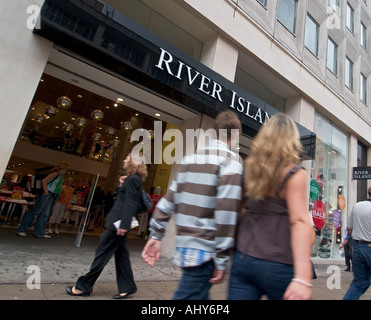 River Island store on Oxford Street London Stock Photo