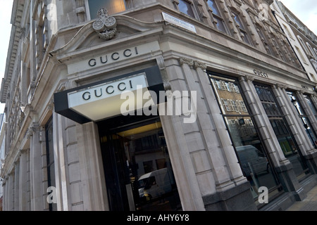 Gucci designer store on Bond Street Stock Photo