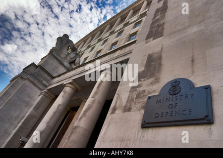 The entrance to the Ministry of Defence building on Whitehall, London ...