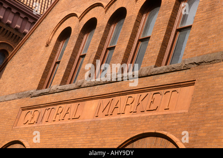 Lancaster PA Pennsylvania heritage farmers central market building Stock Photo