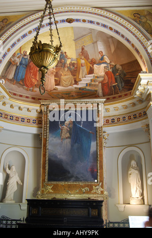 The Empress's Chapel, Achilleion Palace, Gastouri, Corfu, Ionian Islands, Greece Stock Photo