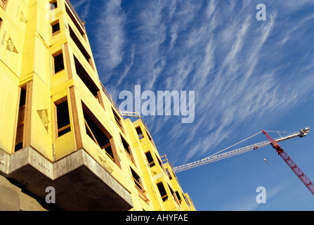 New condominium complex construction site Stock Photo