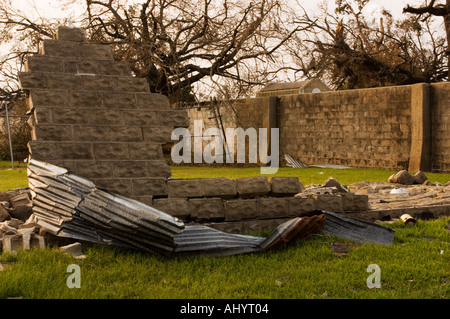 Hurricane Katrina damage in Bay St Louisk Mississippi USA Stock Photo