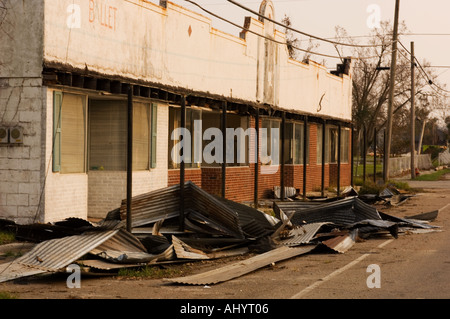 Hurricane Katrina damage in Bay St Louisk Mississippi USA Stock Photo