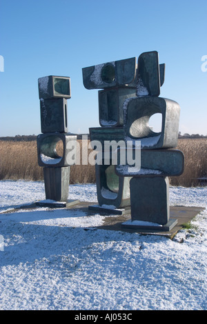 Barbara Hepworth sculpture at Snape Maltings, Suffolk Stock Photo