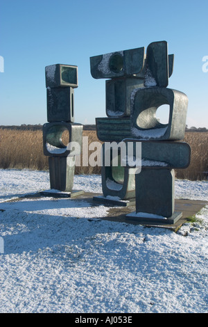 Barbara Hepworth sculpture at Snape Maltings, Suffolk England Stock Photo