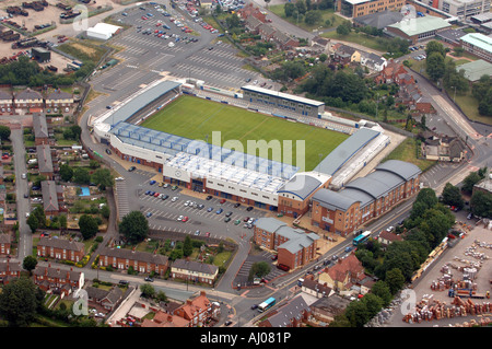 Telford United football stadium and the Whitehouse Hotel in Wellington Shropshire Stock Photo