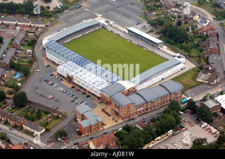 Telford United football stadium and the Whitehouse Hotel in Wellington Shropshire Stock Photo