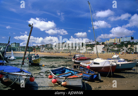 The beach and foreshore at Viking Bay Broadstairs Kent Stock Photo