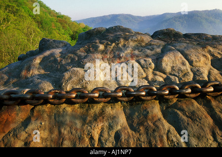 Kentucky, Southeast, Pine Mountain State Park, Chain Rock Stock Photo