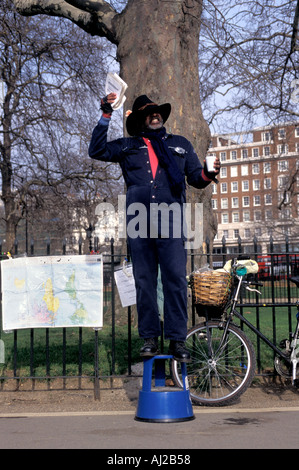 Man Preaching at Speakers Corner, Hyde Park, London - 1986 Stock Photo ...
