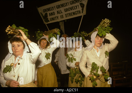 Grovely Forest Rights Great Wishford Wiltshire May 29th 1971 dawn at Salisbury Cathedral before traditional dance 1970s UK HOMER SYKES Stock Photo