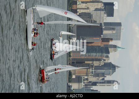 Manhattan Sailing School is the largest and most active sailing school in the tri state region From end of May to end of Septemb Stock Photo