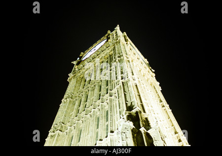 view of big ben in london at night Stock Photo