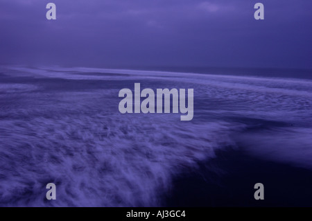Ocean Waves At Dawn Stock Photo