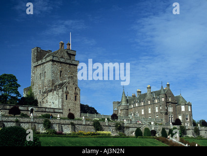 Drummond Castle And Gardens in Crieff  Perthshire Scotland Uk Stock Photo