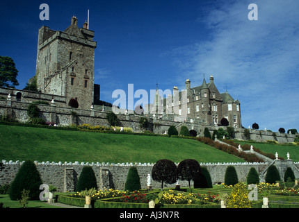 Drummond Castle And Gardens in Crieff  Perthshire Scotland Uk Stock Photo