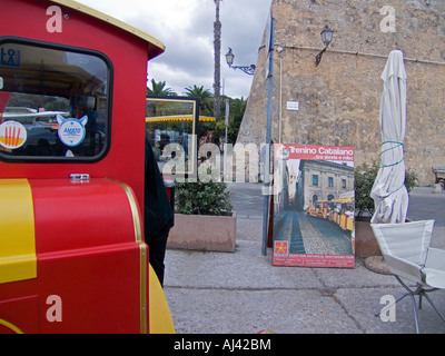 A ride on the Trenino Catalana Stock Photo