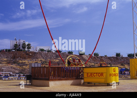 Bungee Rocket Sky Park Costa Adeje Tenerife Playa de las Americas Spain Europe Stock Photo