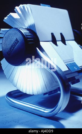 Rolodex address organiser database rotating office desk business ...