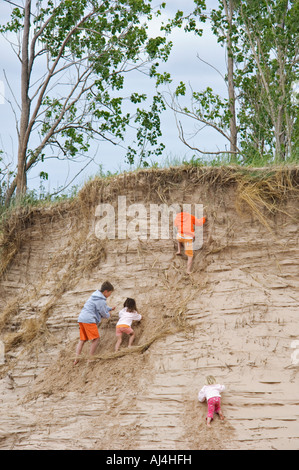 Dune Climb, Sleeping Bear Dunes National Lakeshore, Michigan Stock