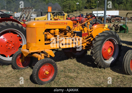 Antique Minneapolis Moline Tractor on Display at Heritage Festival Lanesville Indiana Stock Photo
