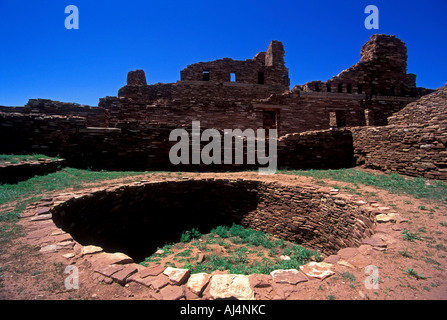 Mission of Gregorio de Abo, Abo Tuins, Salinas Pueblo National Monument. Stock Photo