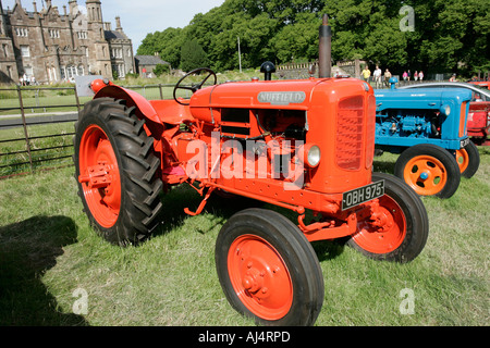 nuffield universal classic tractor during vintage tractor rally at glenarm castle open day county antrim northern ireland Stock Photo