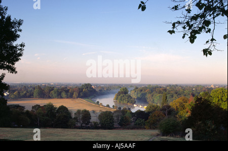 View from Richmond Hill in the early morning Stock Photo