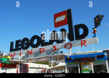 Legoland Windsor Resort Entrance sign, London, England, United Kingdom ...