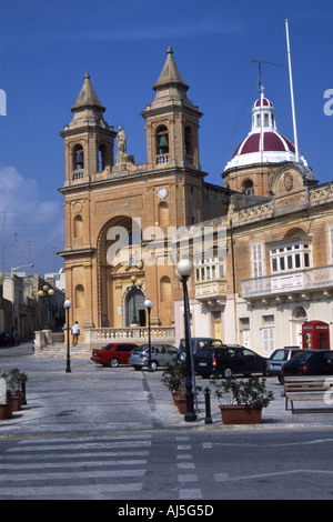 THE CHURCH OF OUR LADY OF POMPEII MARSAXLOKK MALTA EUROPE Stock Photo