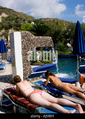 aphrodite thermal baths, Ischia, Italy Stock Photo