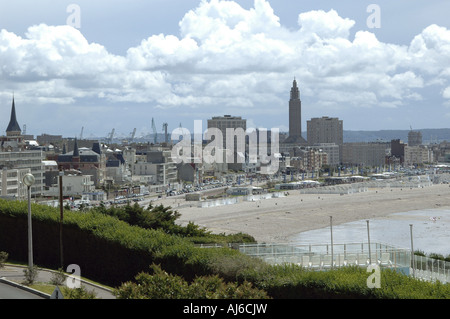 view to Le Havre, France, Normandy, Seine-Maritime, Le Havre Stock Photo