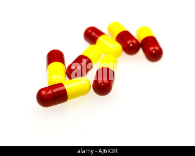 Benylin Cold and Flu Capsules Stock Photo