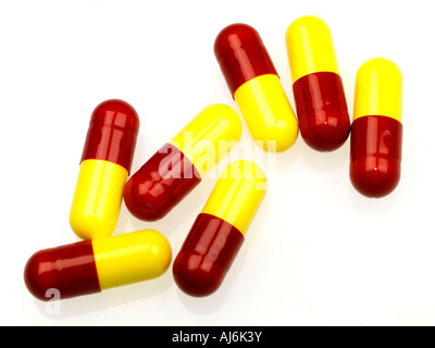 Benylin Cold and Flu Capsules Stock Photo