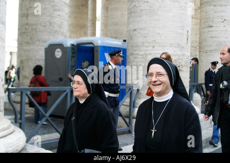 Two religious women Vatican Italy Stock Photo