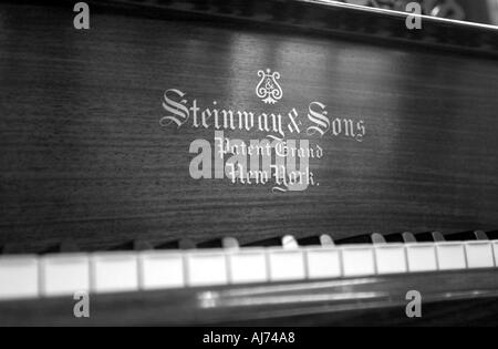 Steinway piano keyboard Stock Photo