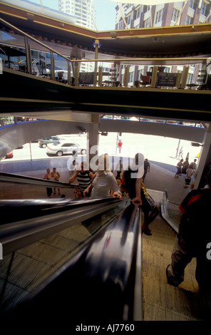 escalator shopping mall Brisbane Australia 2353 Stock Photo