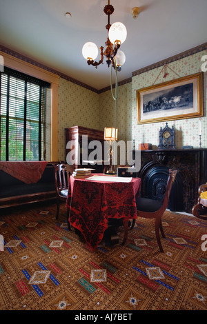 Interior of William Howard Taft National Historic Site in Cincinnati Ohio. Stock Photo