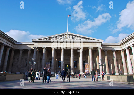 day Entrance to the British Museum in London England Britain United Kingdom UK Stock Photo