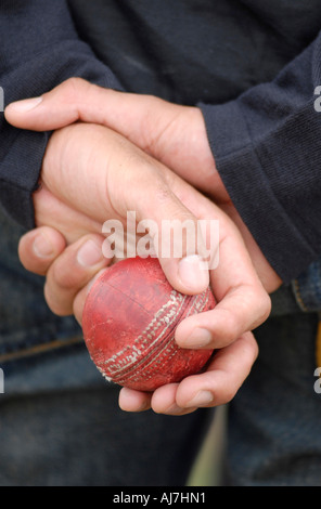 The hands of England spin bowler Monty Panesar Stock Photo