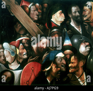 Hieronymus Bosch, Christ Carrying the Cross (Ghent), painting, circa