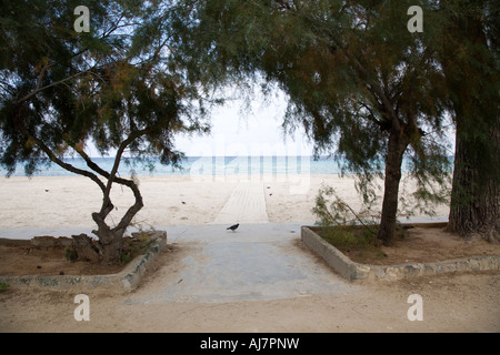 Mondello Beach near Palermo, Sicily Italy Stock Photo