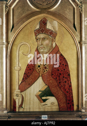 St Augustine of Hippo, early 14th century. Artist: Lippo Memmi Stock Photo