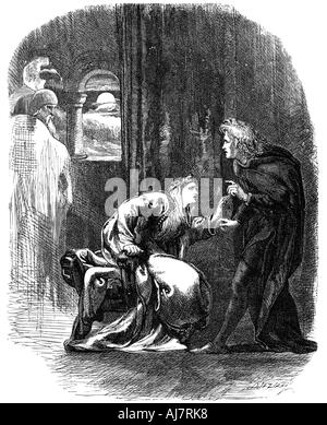 Scene from Shakespeare's Hamlet, 19th century. Artist: Unknown Stock Photo