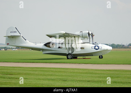 Catalina flying boat at RAF Duxford imperial war museum Stock Photo