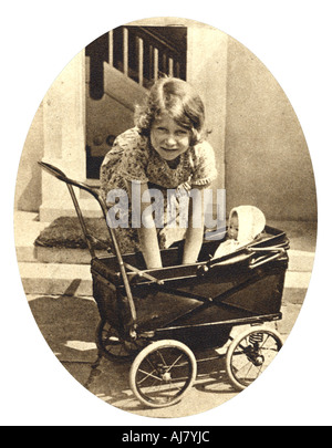 Princess Elizabeth, future Queen Elizabeth II of Great Britain, Windsor, 1930s. Artist: Unknown Stock Photo