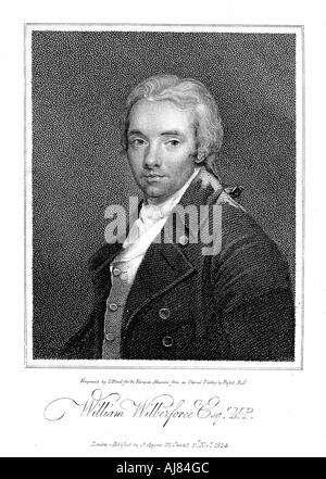 William Wilberforce, English philanthropist and anti-slavery campaigner, 1814. Artist: Unknown Stock Photo
