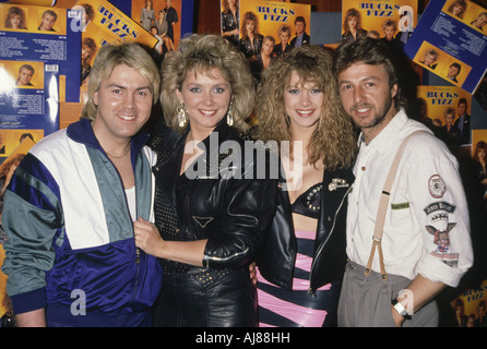 BUCKS FIZZ UK pop group about 1983 Stock Photo