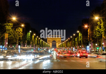 Avenue des Champs Elysées, Paris, France, Europe Stock Photo